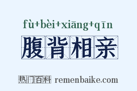 腹背相亲是什么意思的图片